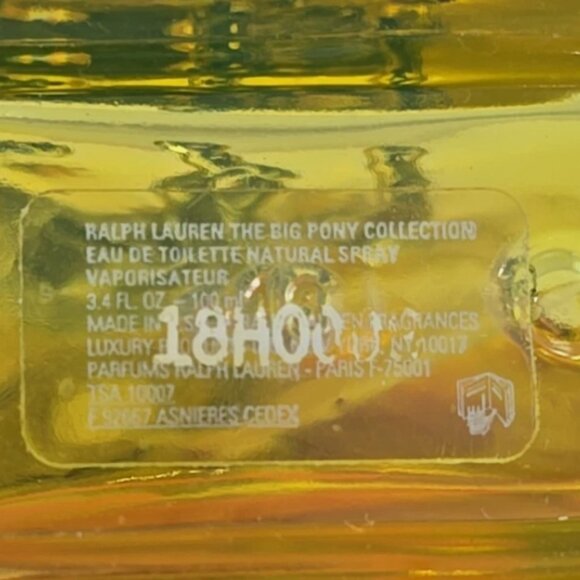 Ralph Lauren The Big Pony Collection #3 EDT Eau De Toilette Spray 3.4oz 1/2 Full - Picture 3 of 3